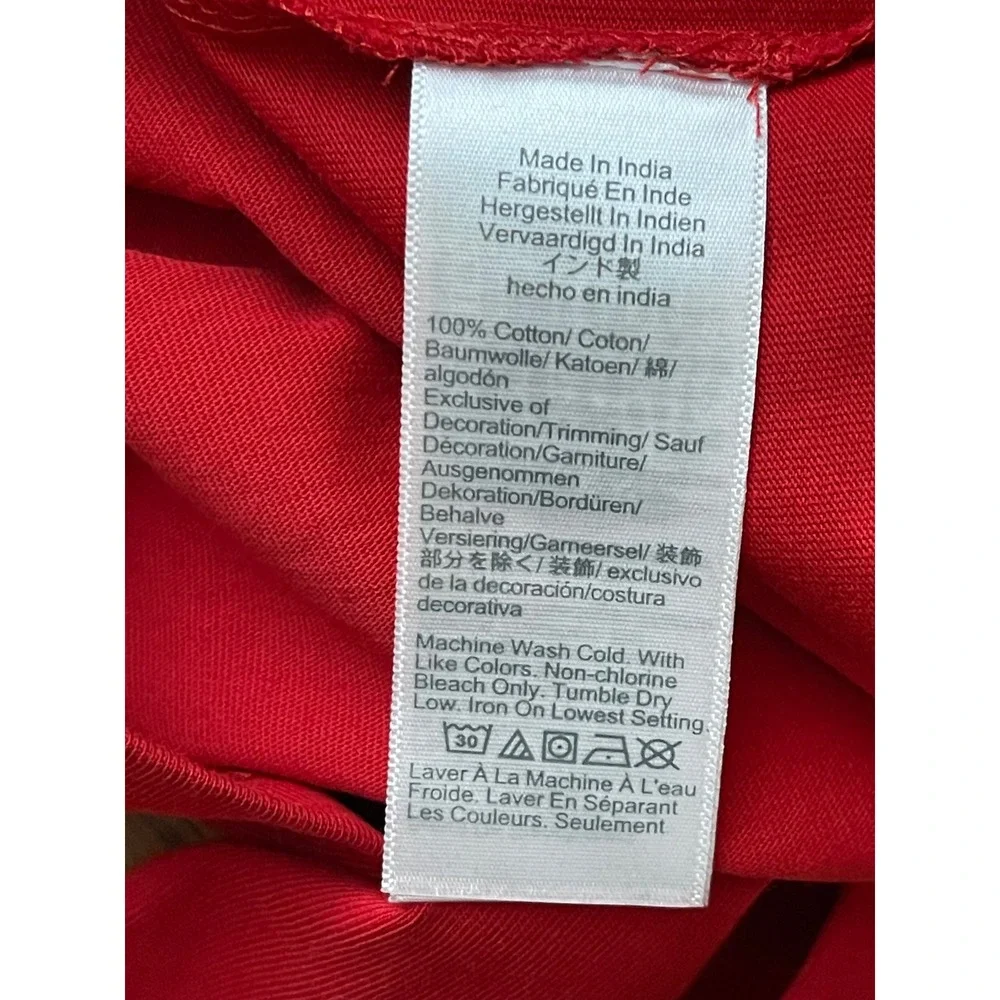 J.CREW Long-sleeve Tartan‎ and Jewels Henley Shirt Small Red NEW Festive CO282